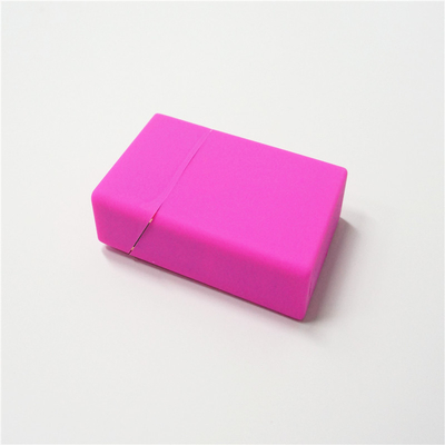 Caisse faite sur commande de silicone de fantaisie de boîte de cigarette de silicone de couverture de paquet de cigarette d'impression