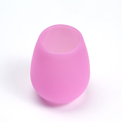 Tasse colorée réutilisable incassable de vin de silicium, verres de vin de silicone de café