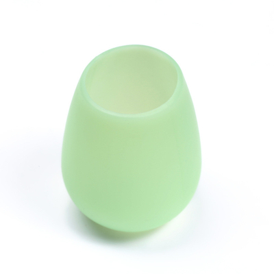 Tasse colorée réutilisable incassable de vin de silicium, verres de vin de silicone de café
