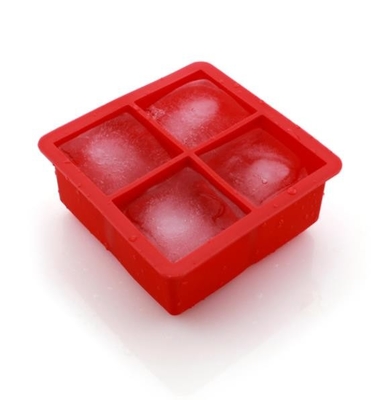 le glaçon du silicone 4pcs moule Logo And Custom Embossed Logo de impression fait sur commande