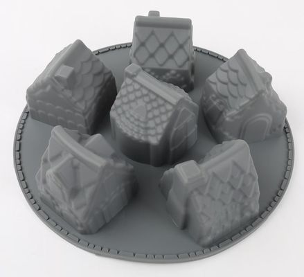 Lavable réutilisable de silicone de sembler de Chambre petit de cavité à hautes températures du moule 6